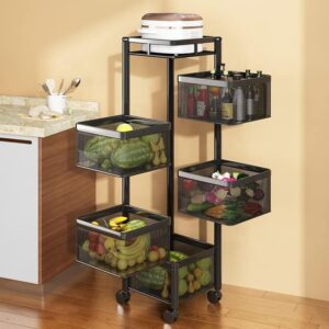 Multi-Layer Rotating Storage Basket