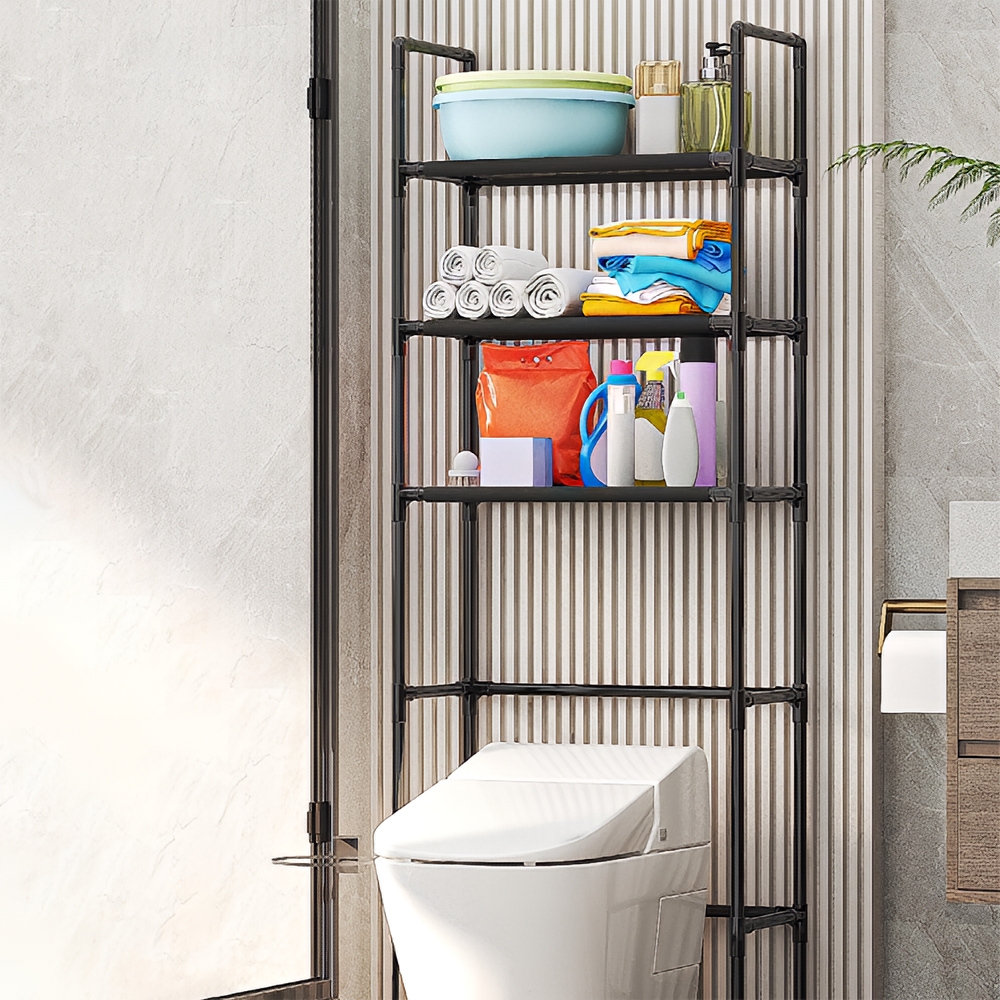 4-Layer Telescopic Bathroom Shelf