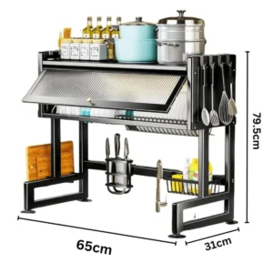 Multi-tier dish drying rack