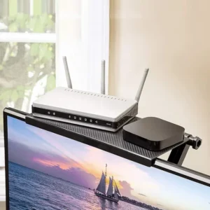 Adjustable TV Screen Top Shelf Rack